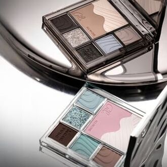 Water Ripple Cool Gradient Eyeshadow Palette - 2 Types 09# Guava Green Milk - 6.5g