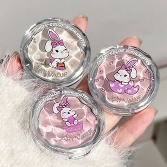 Water Ripple Pink Bunny Highlighter - 3 Colors 2# Cream Purple - 3.5g