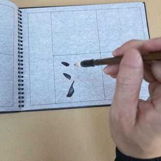 Water Schrijven Doek Met Borstel Gerasterde Stof Mat Chinese Kalligrafie Praktijk Beoefenen Intersected Figuur Set Voor Beginner