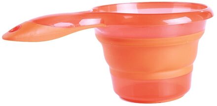Water Scoop Vouwen Water Pollepel Inklapbare Lepels Keuken Badkamer Scoop Bad Douche Wassen Keukengerei Keuken Gadgets oranje