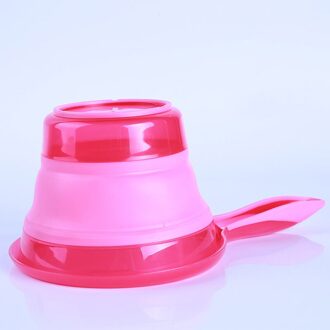Water Scoop Vouwen Water Pollepel Inklapbare Lepels Keuken Badkamer Scoop Bad Douche Wassen Keukengerei Keuken Gadgets roze