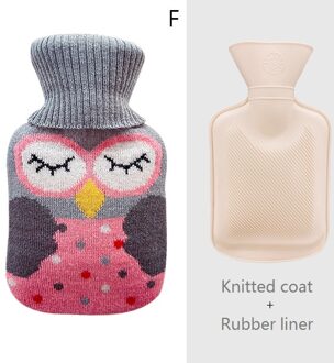 Water Vullen -Water Zak Voor Vrouwelijke Warme Buik Handen Elanden Water Fles Water Injectie Warm Water zak Handwarmer Gebreide 1stk F