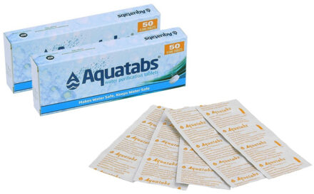 water zuiverings tabletten - 100x stuks - preppen/noodpakket/survival