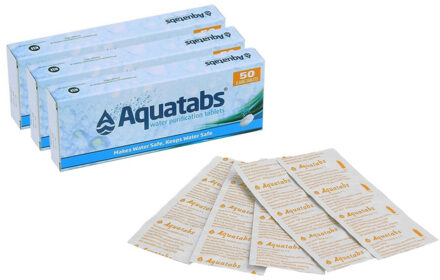 water zuiverings tabletten - 150x stuks - preppen/noodpakket/survival