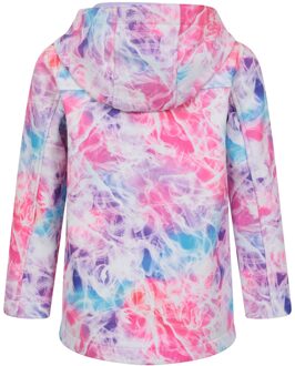 Waterafstotende softshell jas met patroon voor kinderen/kids (Helder Roze) - 3-4J / 98-104cm