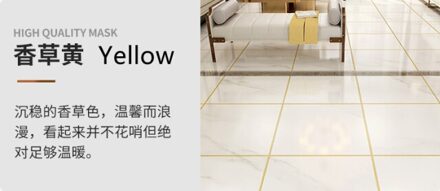 Waterbasis Verfraaiing Agent Waterdicht Meeldauw-Proof Lijm Muur Vloer Kloof Herstellen Pen Refill Middel Tegel Hervorming Coating 120G geel