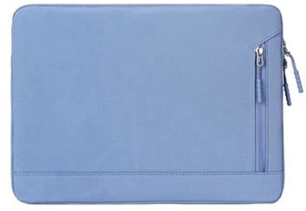 Waterbestendige, elegante Oxford Laptophoes met zijvak - 15.6 - Blauw