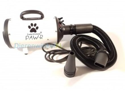 Waterblazer Paw-R Wit, volledig regelbaar. Onmisbaar voor de vachtverzorging van uw hond