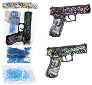 Waterbullet gun met waterbal 14cm verschillende