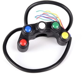 Waterdicht 5 Knop Motorfiets Switch Knop 7/8 "Stuur/Licht/Aan-uit Knop