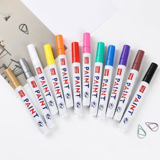 Waterdicht Acryl Kleur Pennen Metallic Marker Pen Voor Schilderen Op Rock Mokken Cups