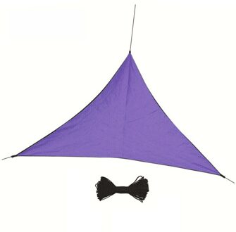 Waterdicht Anti-Uv Driehoek Luifel Zonwering Net Zon Zonnezeil Outdoor Zwembad Tuin Luifel Schaduwdoek Onderdak Paars