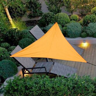 Waterdicht Anti-Uv Luifel Driehoek Zon Onderdak Patio Luifel Tuin Zonnescherm Outdoor Zon Onderdak Voor Tuin Camping Zwembad Tenten 3M-oranje