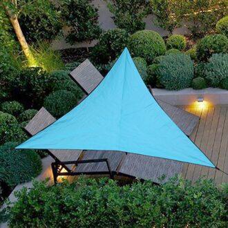 Waterdicht Anti-Uv Luifel Driehoek Zon Onderdak Patio Luifel Tuin Zonnescherm Outdoor Zon Onderdak Voor Tuin Camping Zwembad Tenten 4M-blauw