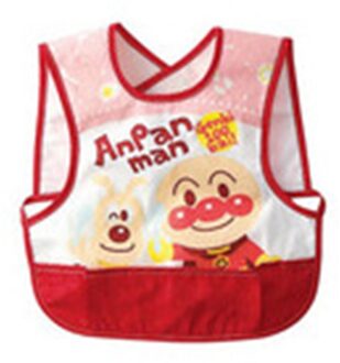 Waterdicht Anti-Vuile Cartoon Kinderen Mouwloze Baby Slabbetjes Kids Peuter Diner Bib Babykleertjes Covers Diner Shirt Rood