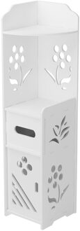 Waterdicht Badkamermeubel Staande Opslag Plank Rek Wc Meubelen Kabinet Wood-Plastic Board Kast Plank Corner cabinet