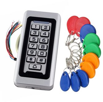 Waterdicht Buiten Gebruik Metalen Rvs Reader 2000 Gebruikers Wg Input En Output Security Rf Toegangscontrole Toetsenbord Met Keyfob kleurrijk keyfobs