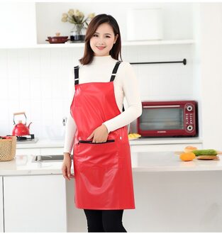 Waterdicht En Olie-Proof Lederen Overall Werkkleding Damesmode Band Thuis Keuken Huishoudelijk Koken Tailleband Schort hong