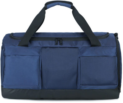 Waterdicht Heren Reistassen Canvas Casual Duffle Tas Lange Riem Anti-kras Multi-pocket Grote Capaciteit Handtassen XA138K blauw