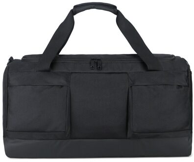 Waterdicht Heren Reistassen Canvas Casual Duffle Tas Lange Riem Anti-kras Multi-pocket Grote Capaciteit Handtassen XA138K zwart