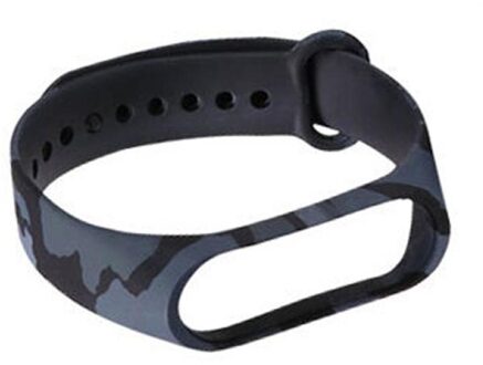 Waterdicht Horloge Strap Wrist Band Voor Id 107 107Plus Hr Pro Lite Smart Armband camouflage zwart