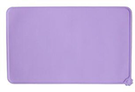 Waterdicht Huisdier Mat Voor Hond Kat Siliconen Huisdier Voedsel Pad Huisdier Kom Drinken Mat Hond Voeden Placemat Deken Draagbare Outdoor voeden Paars