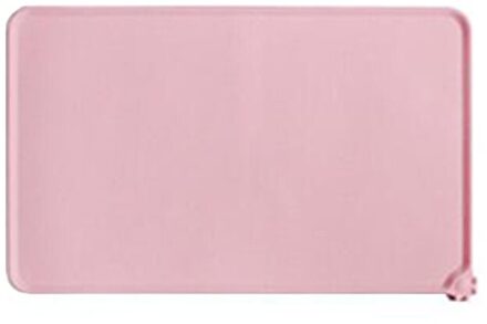 Waterdicht Huisdier Mat Voor Hond Kat Siliconen Huisdier Voedsel Pad Huisdier Kom Drinken Mat Hond Voeden Placemat Deken Draagbare Outdoor voeden Roze