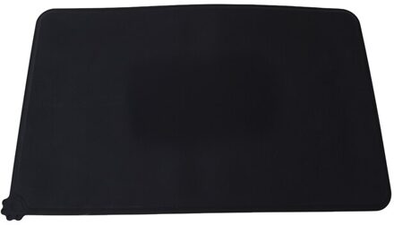 Waterdicht Huisdier Mat Voor Hond Kat Siliconen Huisdier Voedsel Pad Huisdier Kom Drinken Mat Hond Voeden Placemat Makkelijk Wassen EJ892983 zwart