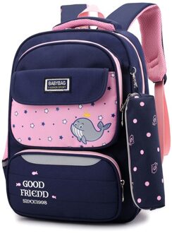 Waterdicht Kinderen Schooltassen Jongens Meisjes Orthopedische Schooltassen Rugzakken Kids Schooltas Basisschool Rugzakken Sac Enfant roze