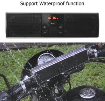 Waterdicht Motorfiets Bluetooth Audio Sound Systeem LED Display APP Controle MP3/TF/USB FM Radio Stereo Speakers