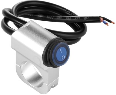 Waterdicht Motorfiets Stuur Koplamp Schakelaar Knop Indicator Met 12 V 16A/9.8 "25mm Stuur Aluminium Op uit Schakelaar