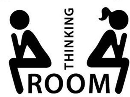 Waterdicht Muursticker Badkamer Behang Hotel Wc Teken Deur Ornamenten Home Decor Voor Openbare Plaats Diy