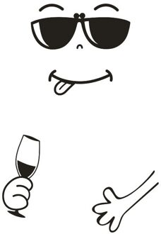 Waterdicht Muursticker Gelukkig Heerlijke Gezicht Keuken Koelkast Art Leuke Smiley Muurstickers Koelkast Stickers Woondecoratie