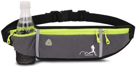 Waterdicht Running Taille Packs Running Tas Riem Telefoon Container Jogging Wandelen Riem Gym Fitness Tas Running Accessoires Grijs