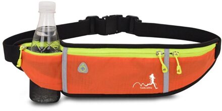 Waterdicht Running Taille Packs Running Tas Riem Telefoon Container Jogging Wandelen Riem Gym Fitness Tas Running Accessoires Oranje