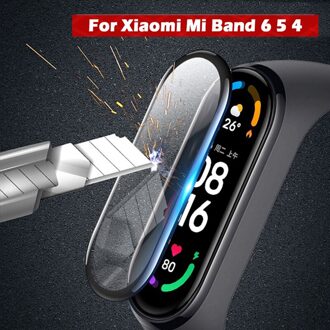 Waterdicht Screen Protector Voor Xiaomi Mi Band 6 Zachte Tpu Glas Film Voor Xiaomi Mi Band 6 5 Beschermende Horloge film Mi Band 6 5 4 5stk / mi band 5