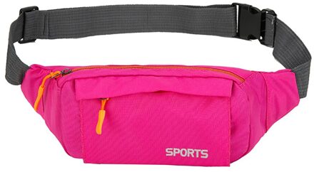 Waterdicht Taille Verpakking Vrouwen Sport Running Taille Tas Voor Mannen Mobiele Telefoon Houder Riem Tas Gym Fitness Reizen Pouch Borst tassen Roze