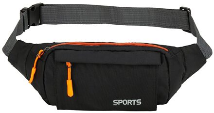 Waterdicht Taille Verpakking Vrouwen Sport Running Taille Tas Voor Mannen Mobiele Telefoon Houder Riem Tas Gym Fitness Reizen Pouch Borst tassen zwart