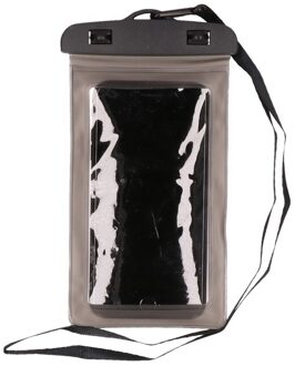 Waterdicht telefoonhoesje voor alle telefoons transparant/ grijs