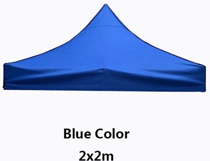 Waterdicht Tuinhuisje Top Cover Tuinhuisje Tuin Marquee Tent Vervanging Zonnescherm Doek Outdoors Camping Accessoires 2x2m blauw