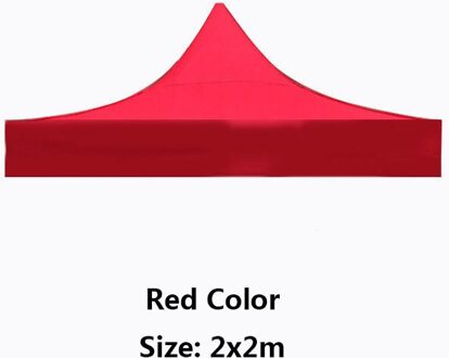Waterdicht Tuinhuisje Top Cover Tuinhuisje Tuin Marquee Tent Vervanging Zonnescherm Doek Outdoors Camping Accessoires 2x2m rood