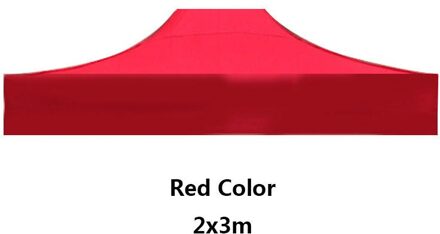 Waterdicht Tuinhuisje Top Cover Tuinhuisje Tuin Marquee Tent Vervanging Zonnescherm Doek Outdoors Camping Accessoires 2x3m rood