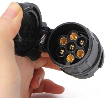 Waterdichte 13 Om 7 Pin Plug Trailer Caravan Elektrische Adapter Socket Connector 1XCF