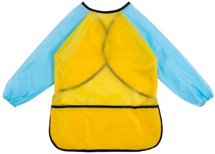 Waterdichte Art Kiel lange mouw kids schilderen shirt verf schort meisje jongen school Geel