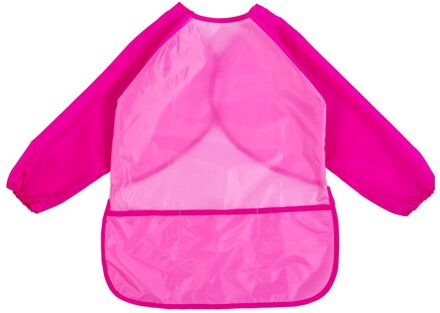 Waterdichte Art Kiel lange mouw kids schilderen shirt verf schort meisje jongen school Rood