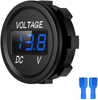 Waterdichte Auto Boot Auto Motorfiets Mini Digitale Voltmeter Dc 5V-48V Led Panel Volt Voltage Meter tester Monitor