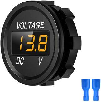 Waterdichte Auto Boot Auto Motorfiets Mini Digitale Voltmeter Dc 5V-48V Led Panel Volt Voltage Meter tester Monitor