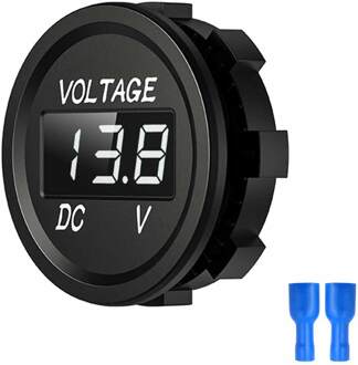 Waterdichte Auto Boot Auto Motorfiets Mini Digitale Voltmeter Dc 5V-48V Led Panel Volt Voltage Meter tester Monitor