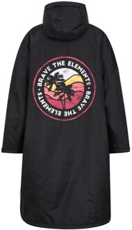 Waterdichte badjas voor dames/dames (Zwart)