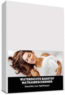 Waterdichte Badstof Splittoppermatras beschermer